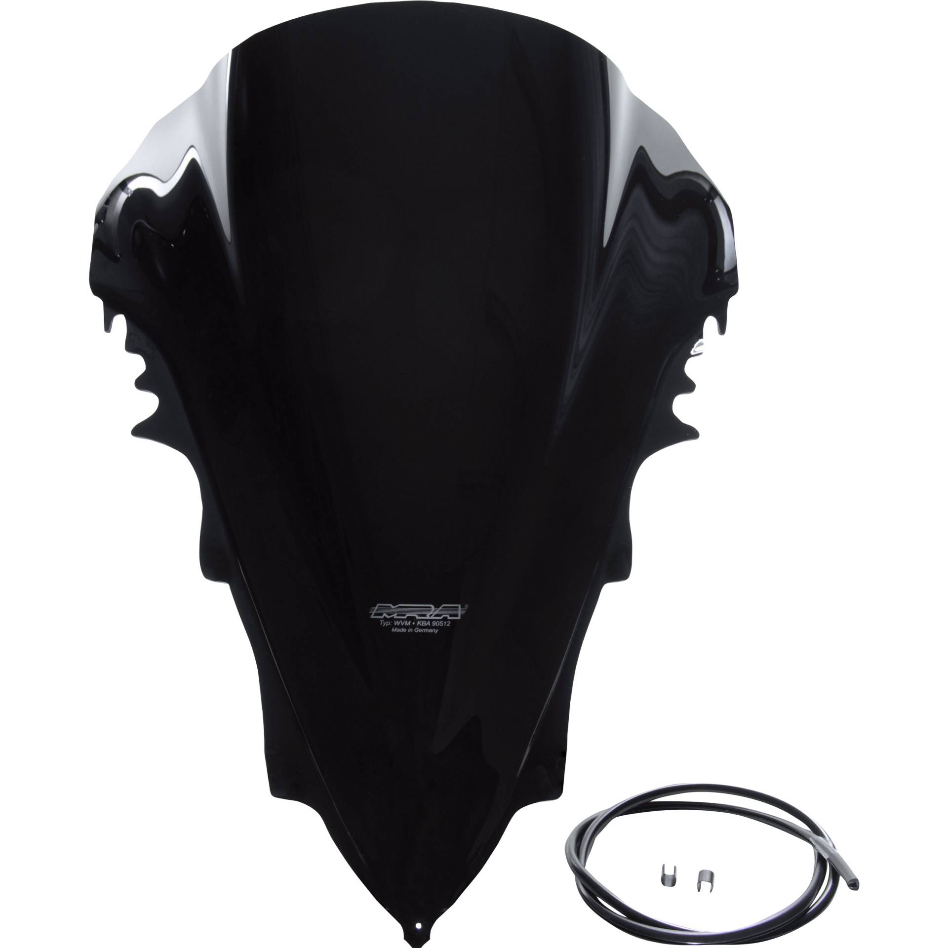 MRA Racingscheibe R schwarz für Yamaha YZF R1 2007-2008 von MRA