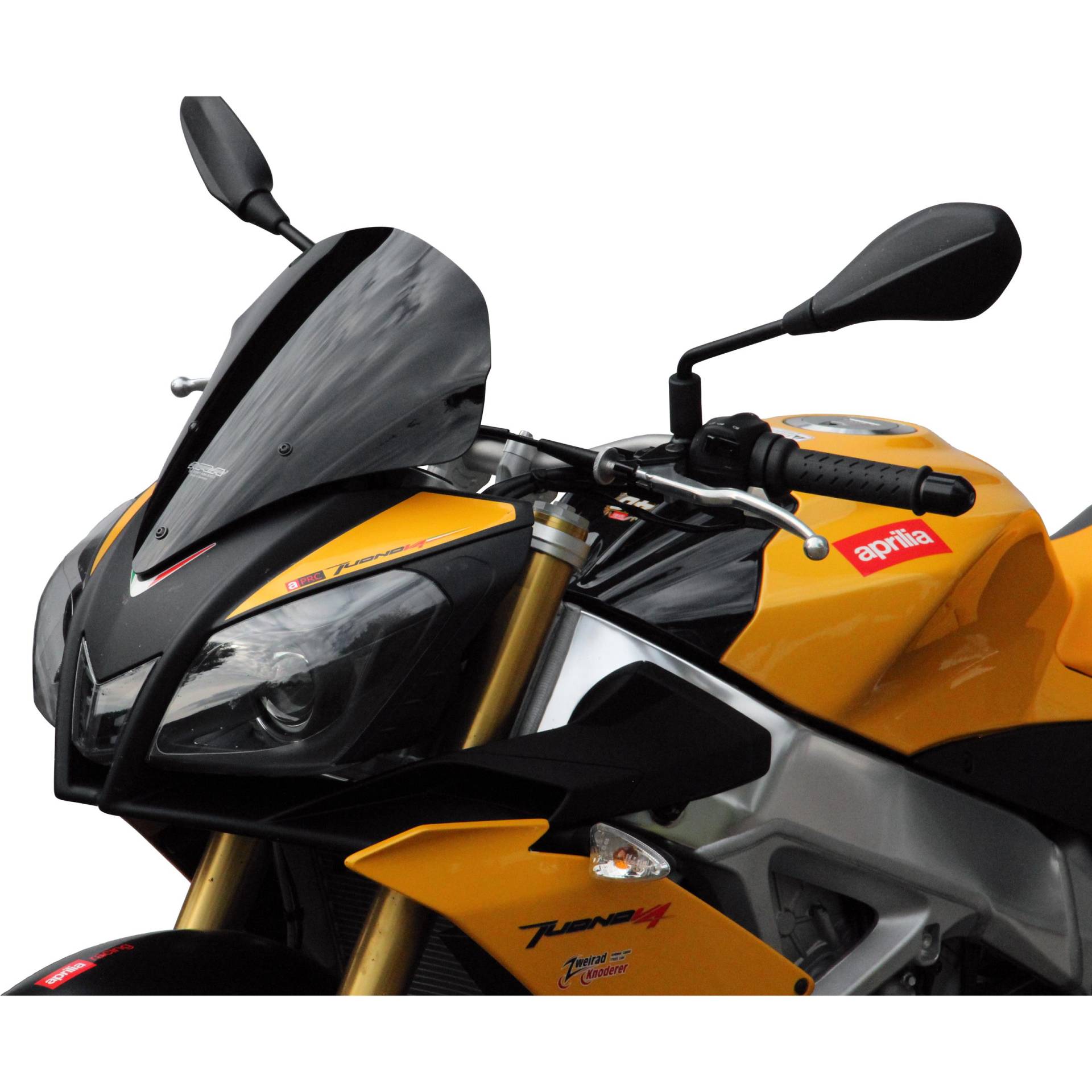 MRA Sportscheibe SPM schwarz für Aprilia Tuono V4R 2011-2014 von MRA