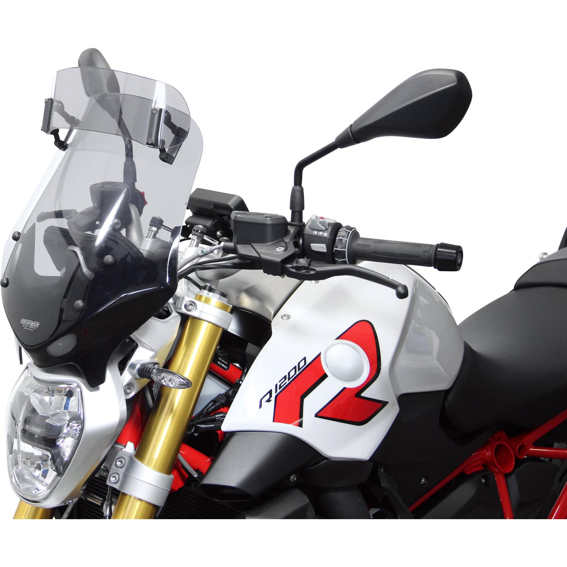 MRA Vario-Tourenscheibe VT getönt an OEM Halter für R 1200 R LC von MRA