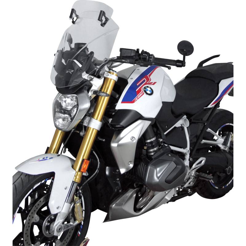 MRA Vario-Tourenscheibe VTM klar für BMW R 1250 R an OEM-Halter von MRA