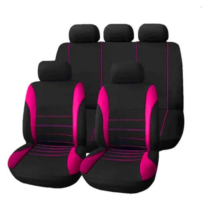 MRBVHGPKUT Autositzbezug Für MG 3 5 6 7 GT ZS HS RX5 Autositzschutzbezug Sitzkissen(ROSA,KOMPLETTES Set) von MRBVHGPKUT