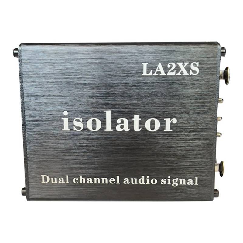 MRNHA 1 Stück Audio-Signalisolator Eliminiert Stromrauschen, Zweikanal-6,5-XLR-Mixer-Audioisolator LA2XS von MRNHA