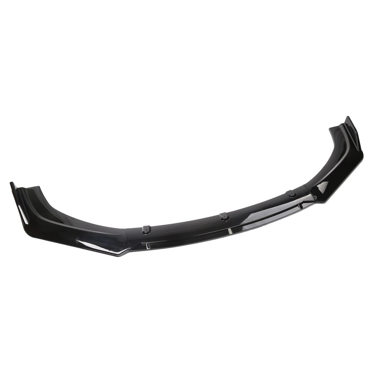 Auto Frontlippe Frontspoiler für VW Golf 6 Sport 2008-2012, Frontstoßstange Spoiler Protector Splitter Kit Frontspoiler Lippe Frontlippe Spoiler Auto zubehör,A-Black von MRSYZDRM