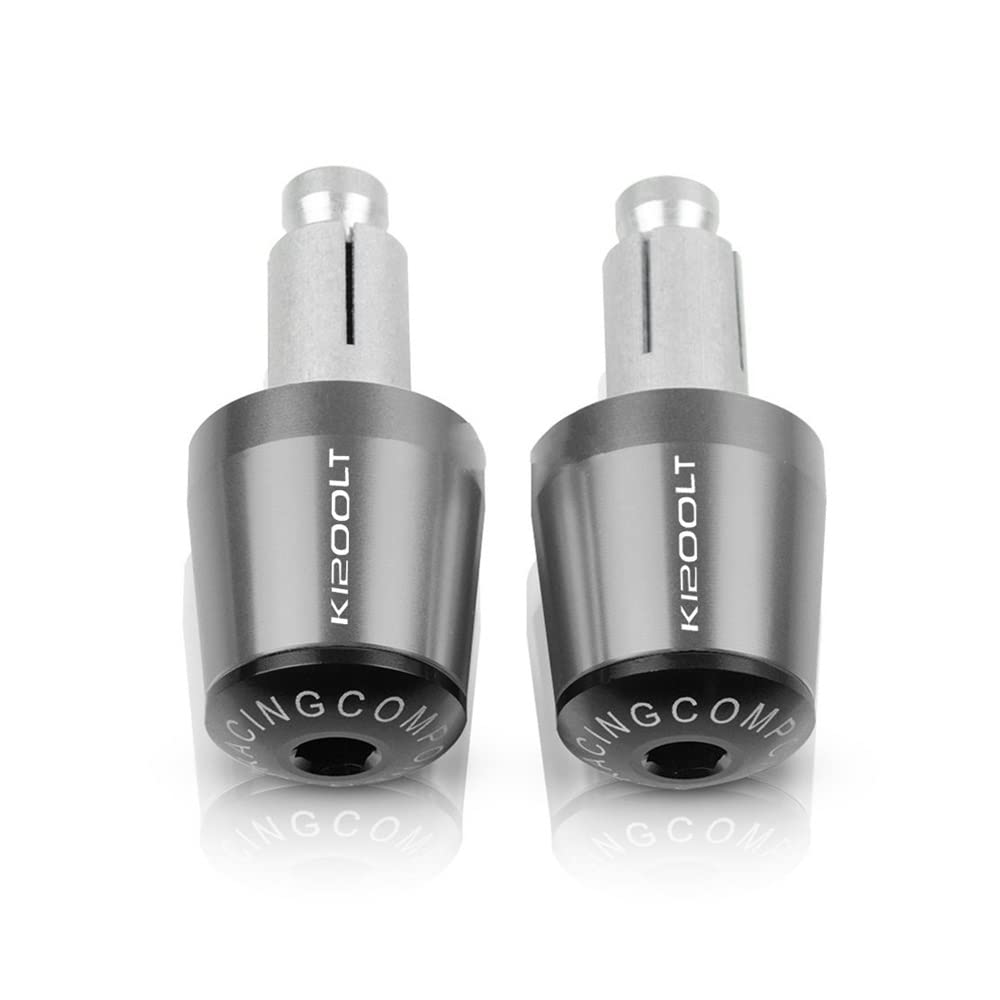 MSCEE Lenkerenden Stecker Für B&MW K1200LT K 1200 LT K1200 LT 1997-2010 Lenkergriffe Ende 22mm Motorrad Lenkergriffe Ende Lenkerkappe Endstopfen (Color : Gray Black) von MSCEE