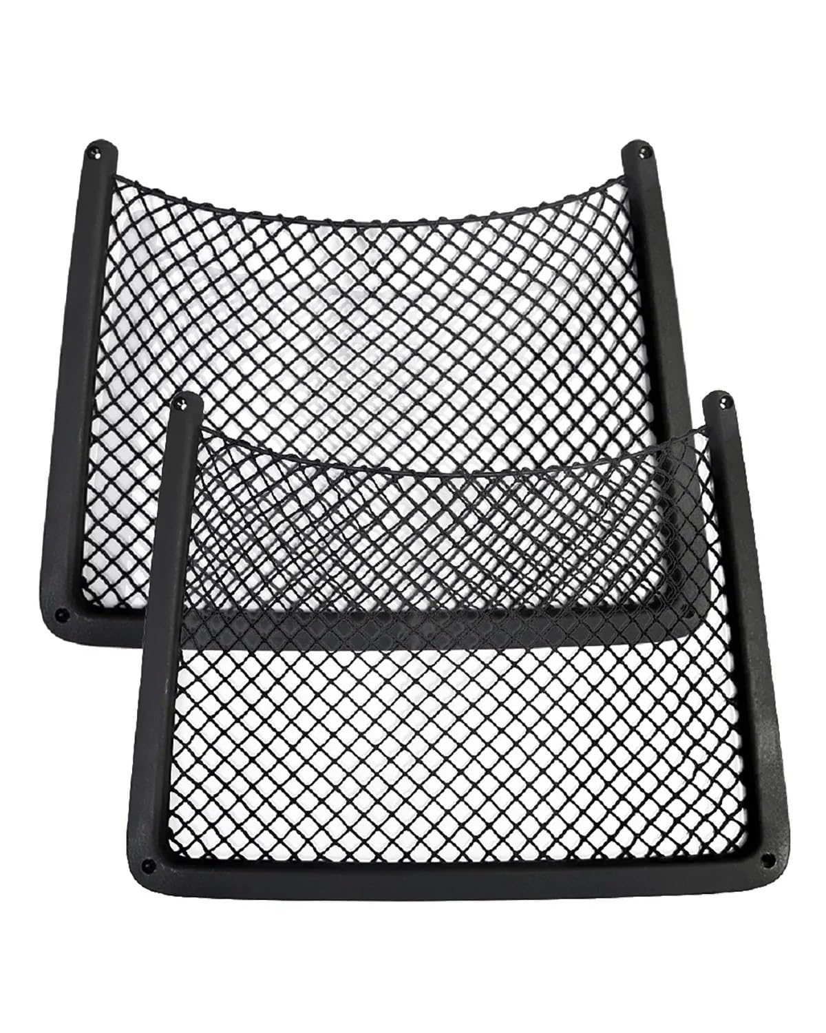 Auto Aufbewahrungsnetz Auto Rücksitzlehne String Net Mesh Aufbewahrungstasche Organizer Für A4 B8 Für A5 Für Q3 Für A3 Für A6 C7 QFor 5 B9 Für Q7 Gepäcknetz Auto(2pcs Black) von MSDDWL