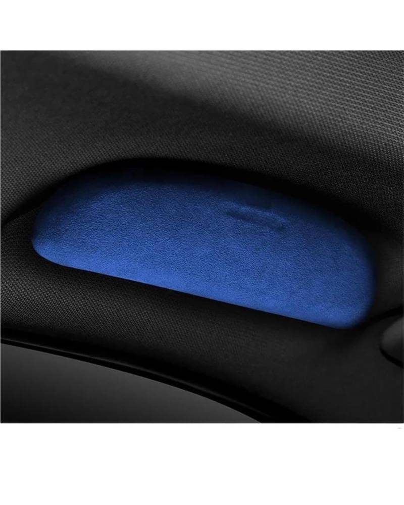 Brillenhalter für Auto Für 1 2 3 4 5 6 7 Serie G01 G02 Auto Brillenhalter Sonnenbrillenhalter Wildleder Auto Aufbewahrungsbox Sonnenbrillenbox Auto Brillenhalter(Blue) von MSDDWL