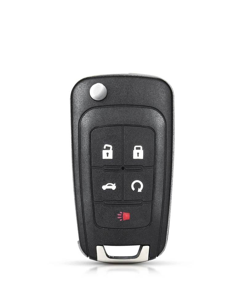 Funkschlüsseletui 2/3/4/5 Tasten Filp Auto Remote Key Shell Fall Abdeckung Für Vauxhall Für Astra J Für Corsa E Für Insignia Zafira C Autoschlüsselhülle(Key D) von MSDDWL