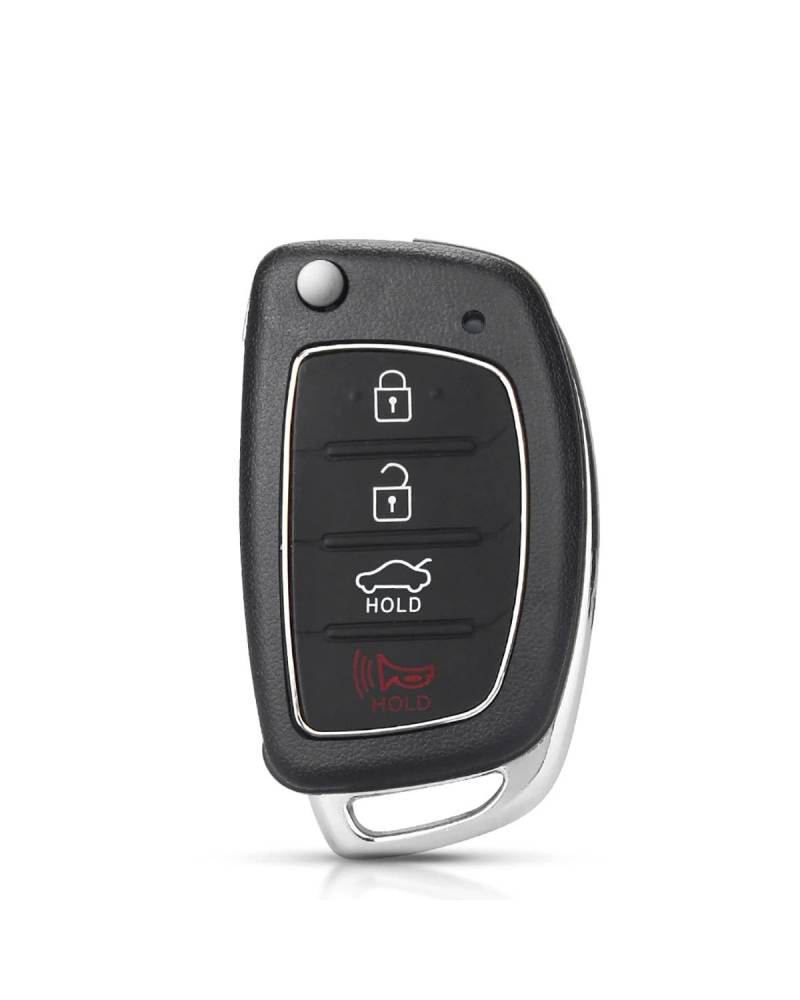 Funkschlüsseletui 20 Stücke 3/4BTN Auto Remote Key Fob Shell Für Hyundai Für HB20 Für Santa FE Für IX35 IX45 Für Accent Für I40 Flip Klapp Schlüssel Fall Autoschlüsselhülle(HY20,Type B) von MSDDWL