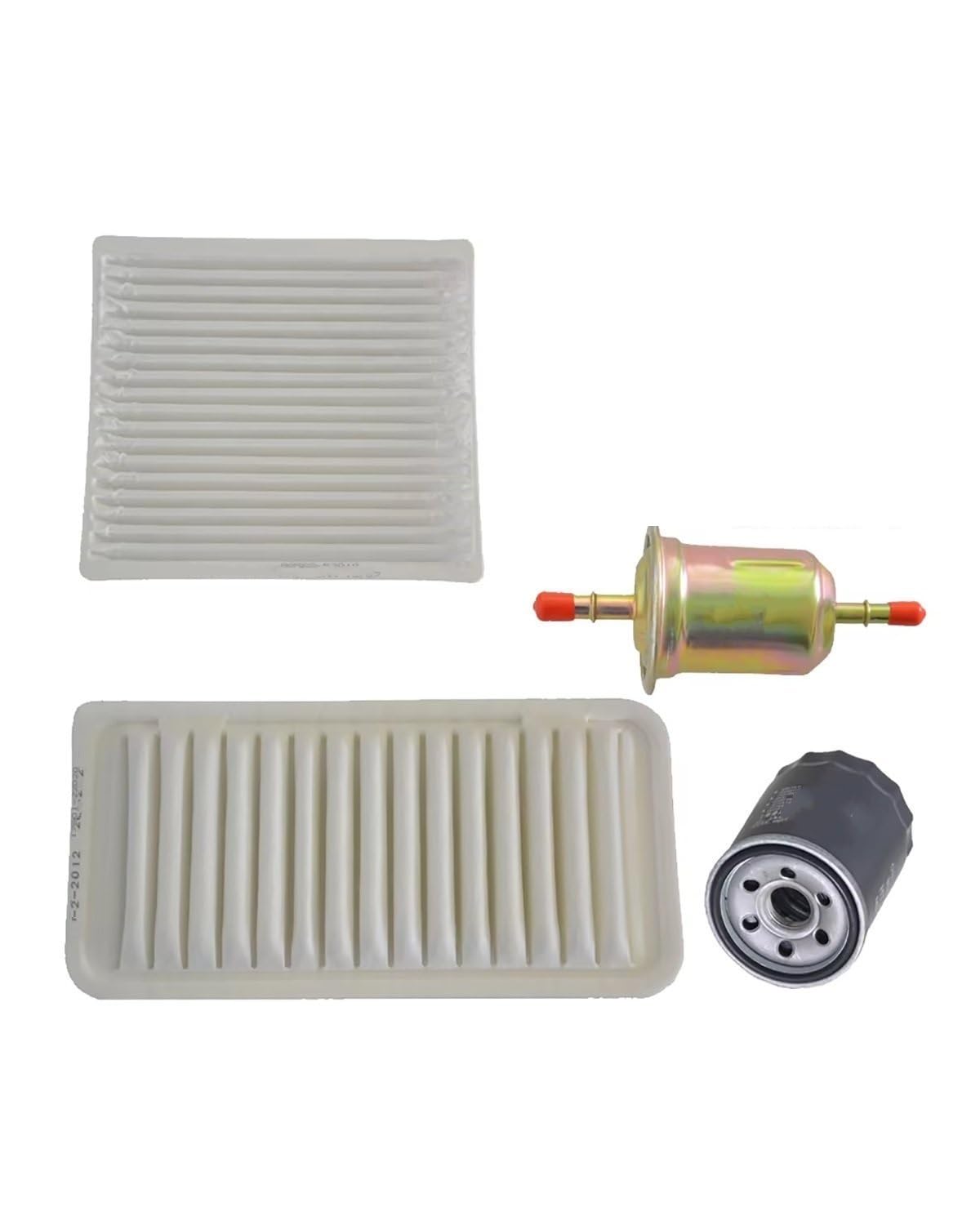 Kraftstofffilter 4-teiliges Filterset Für BYD F3 2005-2013-2016 F3R L3 G3R 1.5L 2010-2014 Automotorreiniger Kabine AC Frischluft-Heizölfilter Benzinfilter von MSDDWL