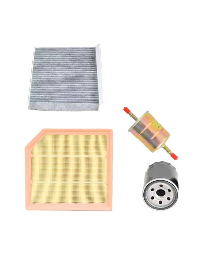 Kraftstofffilter 4-teiliges Filterset Für CHANGAN CS35 Plus S111 1,4 T 2023 JL473ZQ9 Motorkabine A C Frischluft-Kraftstoff-Gas-Ölfilter-Kit 1109190PT01 Benzinfilter von MSDDWL