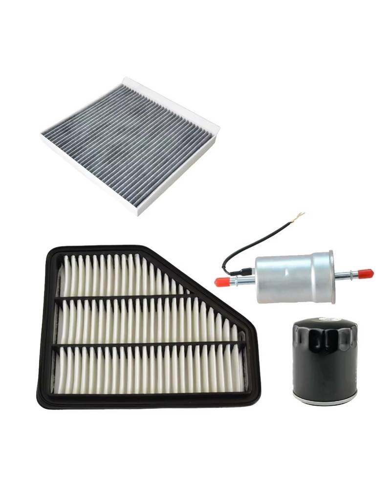 Kraftstofffilter 4-teiliges Filterset Für CHANGAN CS75 1,8 T 2013-2020 2.0L 2014-2017 Motorkabine A/C Frischluft-Kraftstoff-Gas-Ölfilter-Kit 1109013M01 Benzinfilter von MSDDWL