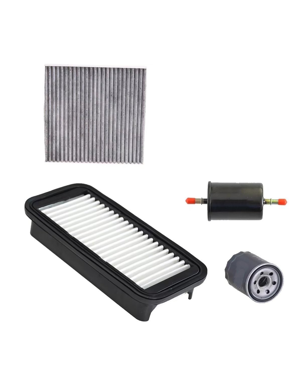 Kraftstofffilter 4-teiliges Filterset Für Great Für Wall Für M4 1.5L 2012-2017 Für HAVAL H1 2014 2015 Motorkabine Frischluft-Kraftstoff-Gas-Ölfilter-Kit Zubehör Benzinfilter von MSDDWL