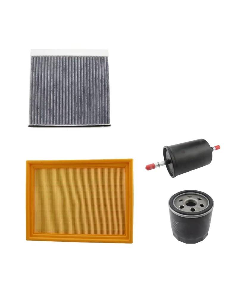 Kraftstofffilter 4-teiliges Filterset Für MG 5 MG5 1.5L 2012-2017 Roewe Für SAIC 350 360 Kabine AC Frischluft-Kraftstoff-Gas-Ölfilter-Kits 50016901 56561062 Benzinfilter von MSDDWL