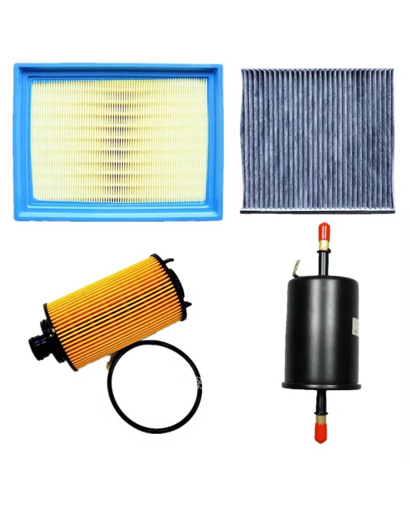 Kraftstofffilter Filter Set Für Roewe RX5 Für MG RX5 Für MG Für HS Luftfilter + Kabine Filter + Ölfilter + Kraftstoff Filter Benzinfilter(1 Set 4 Filters) von MSDDWL