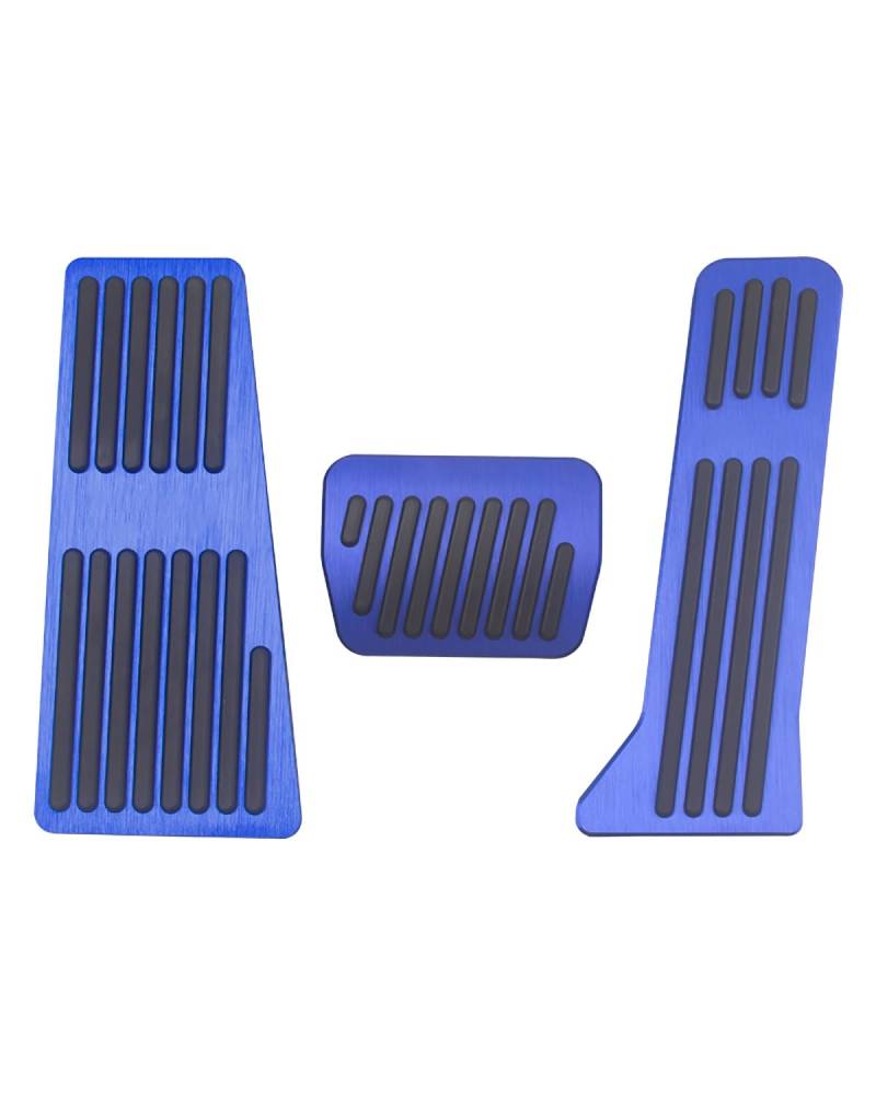 autopedal Für 2 3 6 Dome BM GL GJ Für CX-5 CX5 KE KF Für CX-3 CX7 CX-7 CX-8 CX8 CX9 Auto Gaspedal Fußstütze Bremse Kupplung Pedal Pad bremspedalabdeckung(LHD at 3pcs Blue) von MSDDWL