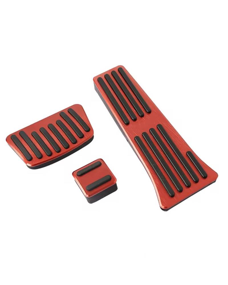 autopedal Für Hyundai Für Tucson TL 2015-2020 Auto Gaspedal Kraftstoff Bremse Kupplung Pedal Abdeckung Fußstütze Pedale Anti-Rutsch-Pad bremspedalabdeckung(Red) von MSDDWL