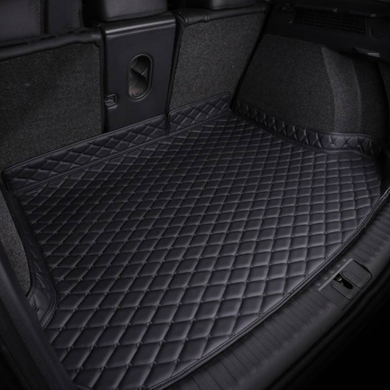 Auto Kofferraum schutzmatte für Mercedes Benz W177 A160 A180 A200 A220 A260 A250, Leder Wasserdichter Kofferraum Schutzmatte Antirutschmatte Innenraum Zubehör,A/Black von MSMDG