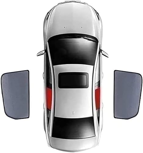 MSMDG Auto Seitenscheibe Sonnenschutz für Toyota Yaris 2019-2023, Anti-UV Privatsphäre Schutz Schwarz Auto ZubehöR,B/2pcs Rear Side Windows von MSMDG