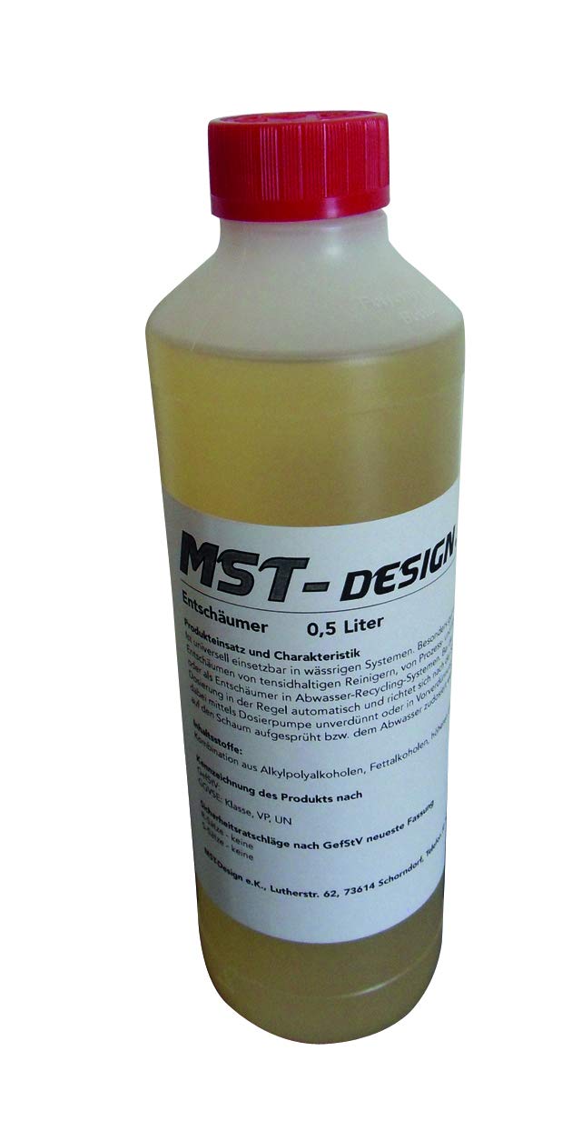 MST-DESIGN Entschäumer Silikonfrei 0,5L l für den Wassertransferdruck I Bindet Schaumbildung I Hydrographics Water tansfer Printing von MST-DESIGN