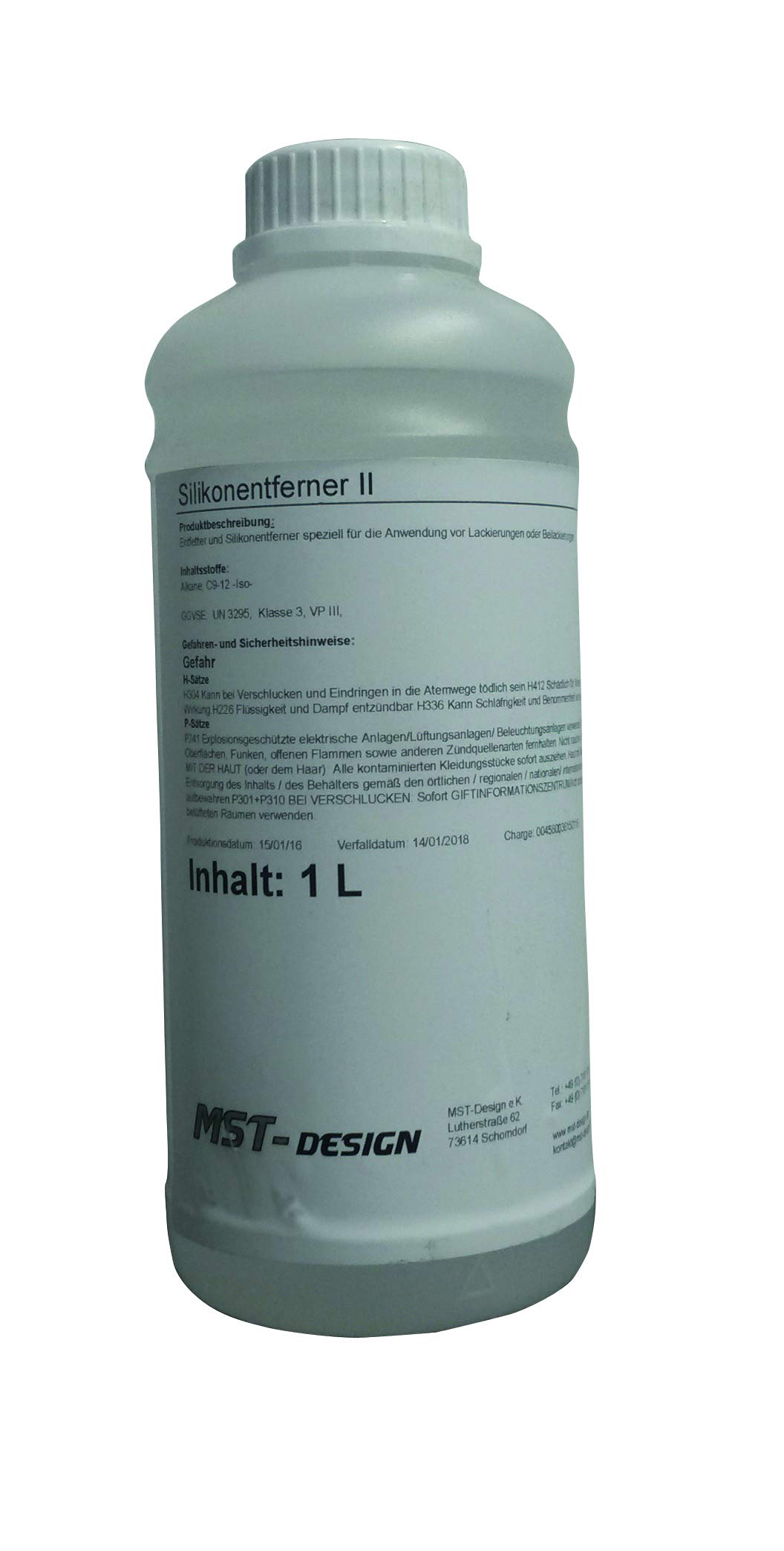 MST-DESIGN Silikonentferner 1 Liter (Lang) I Entfetter Reiniger Silikon-Entferner I Vorreiniger für Lackierarbeiten von MST-DESIGN