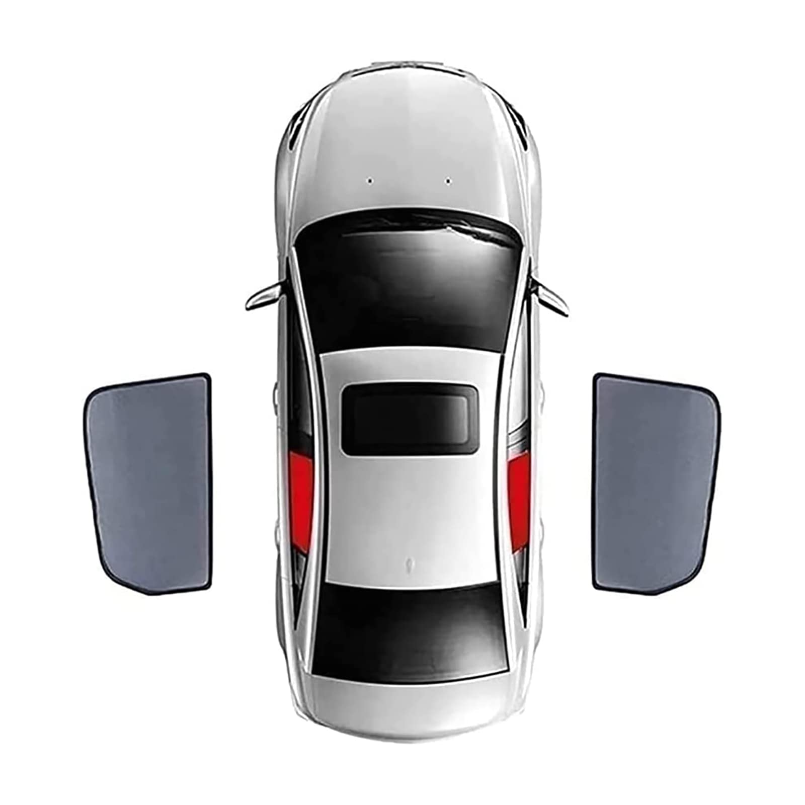 Auto Seitenfenster Sonnenschutz für BMW I3 2013-2020, Vordere und Hintere Seitenfenster Atmungsaktives UV Schutz Privacy Protection Sonnenschutz Accessories,2pcs Rear Side Windows von MSTMAZZ