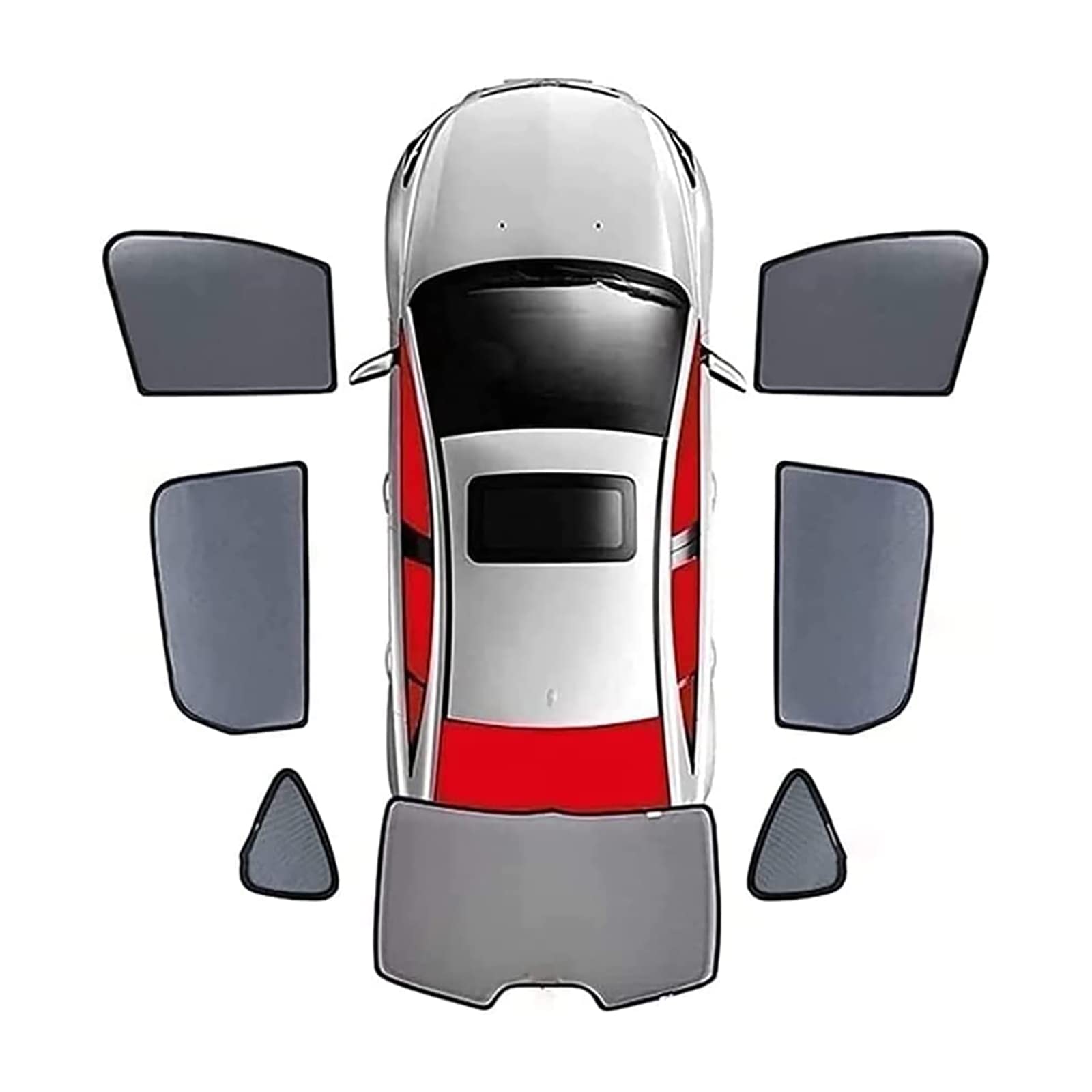 Auto Seitenfenster Sonnenschutz für BMW X3 F25 2011-2018, Vordere und Hintere Seitenfenster Atmungsaktives UV Schutz Privacy Protection Sonnenschutz Accessories,7pcs-Wholecar von MSTMAZZ