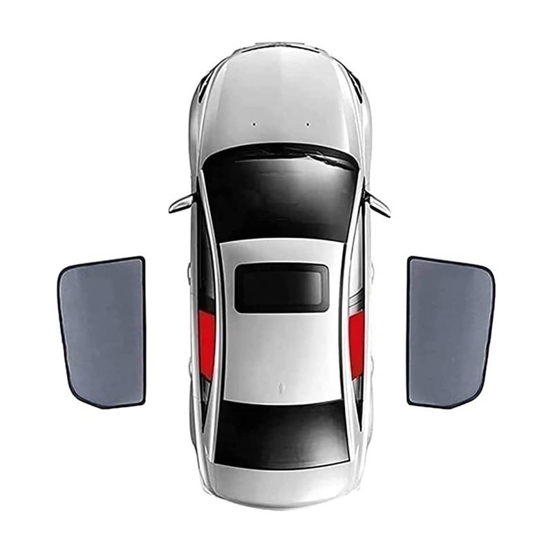 Auto Seitenfenster Sonnenschutz für Nissan Qashqai 2016-2023, Vordere und Hintere Seitenfenster Atmungsaktives UV Schutz Privacy Protection Sonnenschutz Accessories,2pcs Rear Side Windows von MSTMAZZ
