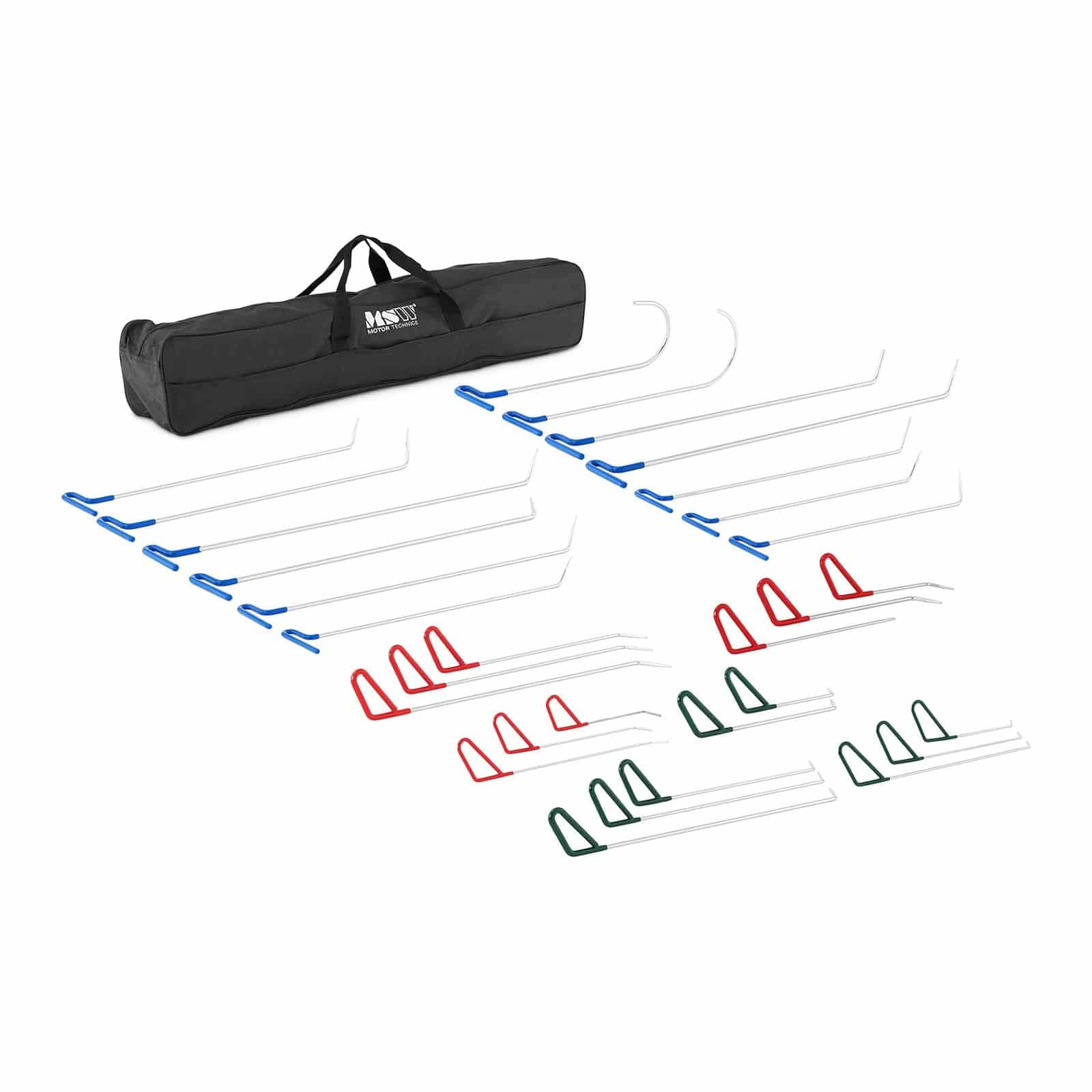 MSW MSW-DA-22 Ausbeulwerkzeug 30 Stangen legierter Stahl Ausbeulset Dellenwerkzeug Dellenentferner von MSW Motor Technics