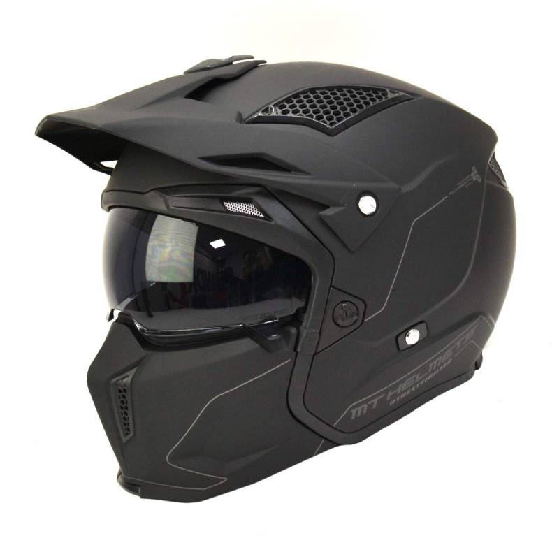 Helmet MT TR902XSV Streetfighter SV SOLID A1 SCHWARZ Matte GRÖßE L von MT HELMETS