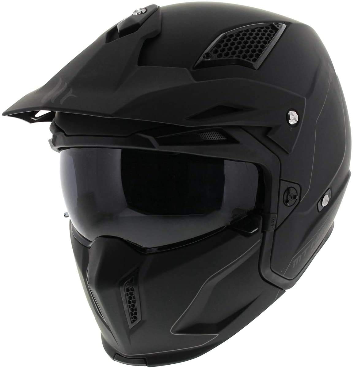 MT HELMETS 12720000138 Streetfighter, SV Solid A1, Matt schwarz, XXL von MT HELMETS