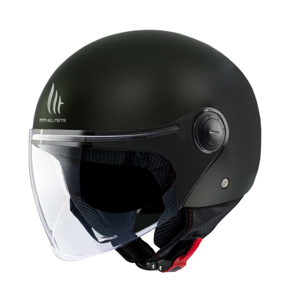 MT HELMETS Unisex – Erwachsene Street Solid Motorradhelm, Schwarz (Matt Black), XS von MT HELMETS