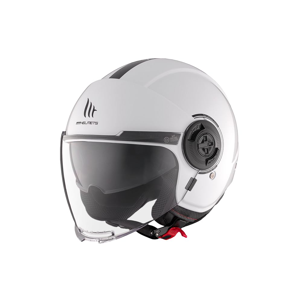 MT HELMETS VIALE SV SOLID A0 GLOSS PEARL WHITE L von MT HELMETS