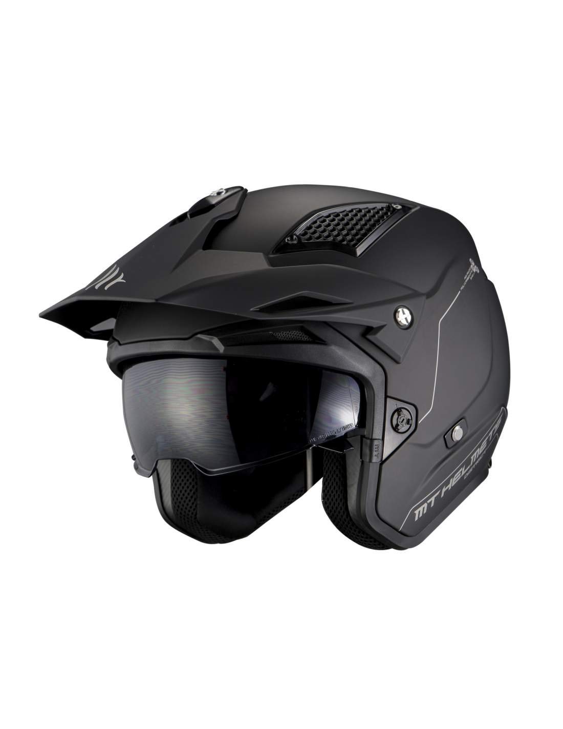 Mt Helmets District Solid A1 matt schwarz XXL von MT HELMETS