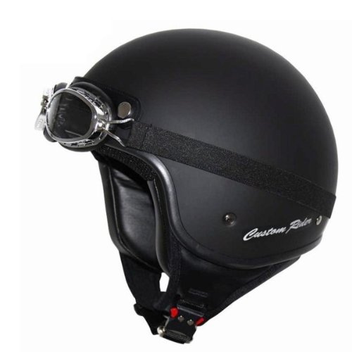 Helm Jet-Helm Custom Rider black matt (Größe S) von MT