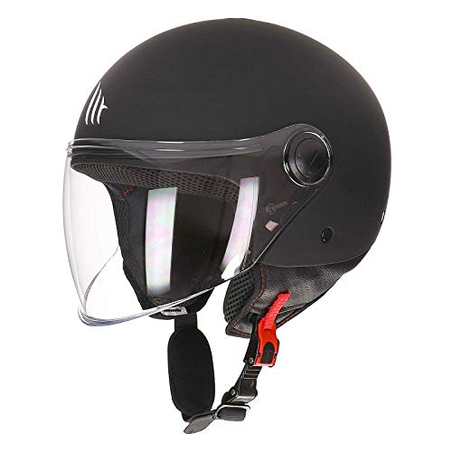 MT HELMETS Unisex – Erwachsene 110500036 Motorradhelm, Mattschwarz, L von MT HELMETS