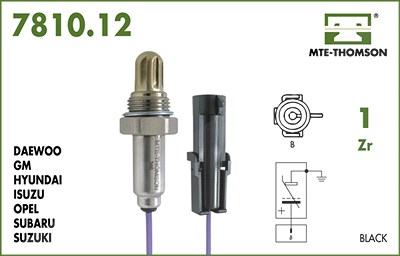 Mte-thomson Lambdasonde [Hersteller-Nr. 7810.12.040] für Gm Korea, Opel, Subaru, Suzuki von MTE-THOMSON