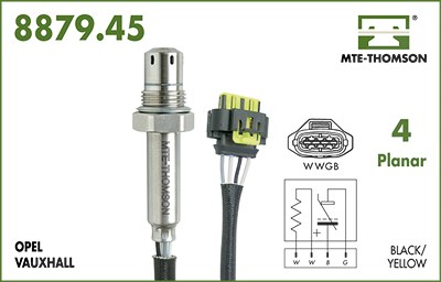 Mte-thomson Lambdasonde [Hersteller-Nr. 8879.45.110] für Opel von MTE-THOMSON