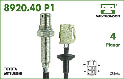 Mte-thomson Lambdasonde [Hersteller-Nr. 8920.40.063P1] für Toyota von MTE-THOMSON