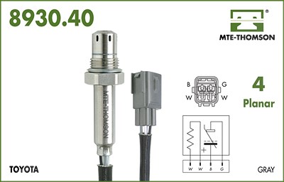 Mte-thomson Lambdasonde [Hersteller-Nr. 8930.40.046] für Toyota von MTE-THOMSON
