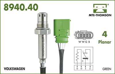 Mte-thomson Lambdasonde [Hersteller-Nr. 8940.40.145] für Audi von MTE-THOMSON