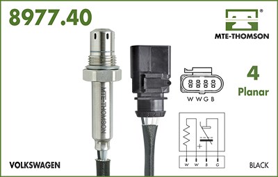 Mte-thomson Lambdasonde [Hersteller-Nr. 8977.40.085] für Audi von MTE-THOMSON