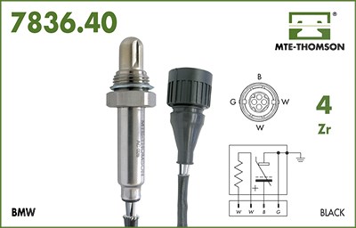 Mte-thomson Lambdasonde [Hersteller-Nr. 7836.40.150] für BMW von MTE-THOMSON