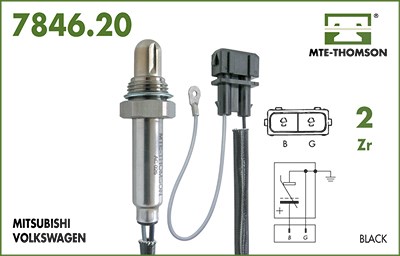 Mte-thomson Lambdasonde [Hersteller-Nr. 7846.20.047] für Seat, VW von MTE-THOMSON