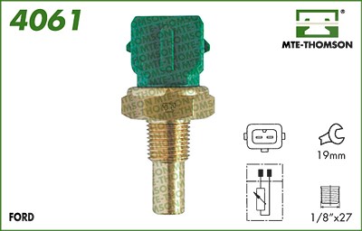 Mte-thomson Sensor, Kühlmitteltemperatur [Hersteller-Nr. 4061] für Ford von MTE-THOMSON