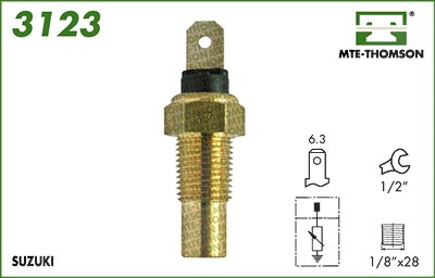 Mte-thomson Sensor, Kühlmitteltemperatur [Hersteller-Nr. 3123] für Suzuki von MTE-THOMSON