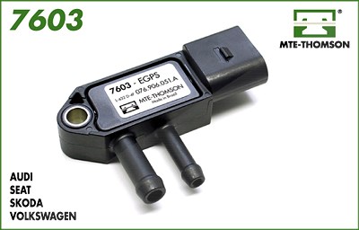 Mte-thomson Sensor Abgasdruck [Hersteller-Nr. 7603] für Audi, Dodge, Jeep, Mitsubishi, Seat, Skoda, VW von MTE-THOMSON