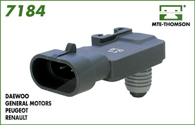 Mte-thomson Sensor für Saugrohrdruck [Hersteller-Nr. 7184] für Chevrolet, Daewoo, Fiat, Opel, Vauxhall von MTE-THOMSON