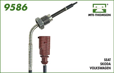 Mte-thomson Sensor, Abgastemperatur [Hersteller-Nr. 9586] für Seat, Skoda, VW von MTE-THOMSON