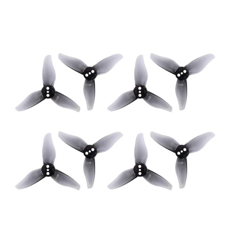 4 Paar 2 Zoll 3 PC Compatible with 1105 1108 Motor kompatibel mit Racing Drone Hurricane 2023 2x2,3 mit 1 mm 1,5 mm Löchern(1mm Grey) von MTGUIWF