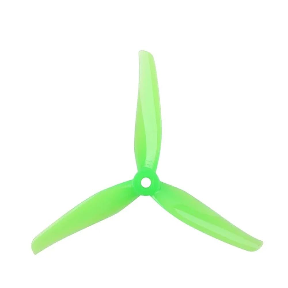 6 Paar 5140 Tri-Propeller, kompatibel mit XING-E 2207 Motor, kompatibel mit RC Racing Drone Teilen(6pairs F5 green) von MTGUIWF